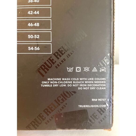 True Religion V-neck Black Tees 3+1 Limited Edition Size L 100% Cotton NIB - Picture 5 of 6